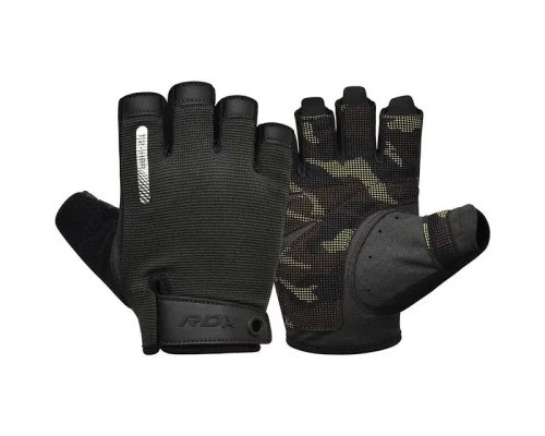 Рукавички для фітнесу RDX T2 Half Brown XL (WGA-T2HBR-XL)