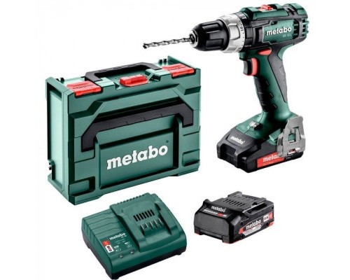Шуруповерт Metabo SB 18 L Li-Power 18В, акб 2х2Ah, 25·50Нм, 450·1800об/хв, кейс metaBOX 145 (602317500)