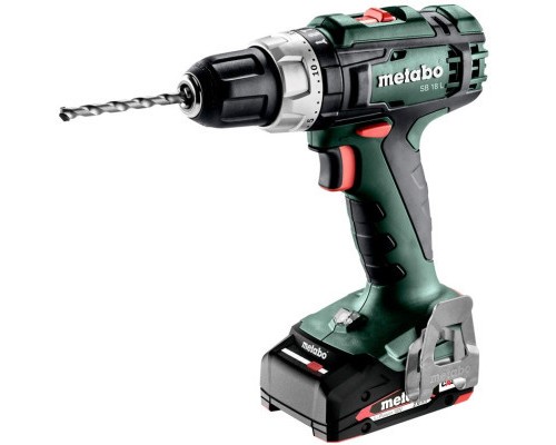 Шуруповерт Metabo SB 18 L Li-Power 18В, акб 2х2Ah, 25·50Нм, 450·1800об/хв, кейс metaBOX 145 (602317500)