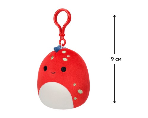 М'яка іграшка Squishmallows на кліпсі – Діно Долан 9 см (SQCP00218)