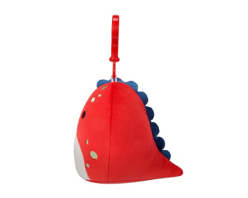 М'яка іграшка Squishmallows на кліпсі – Діно Долан 9 см (SQCP00218)