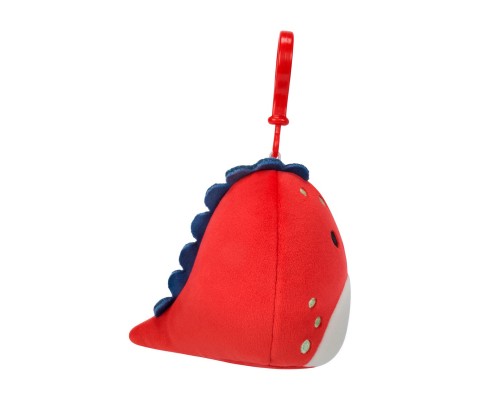 М'яка іграшка Squishmallows на кліпсі – Діно Долан 9 см (SQCP00218)