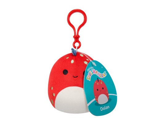М'яка іграшка Squishmallows на кліпсі – Діно Долан 9 см (SQCP00218)