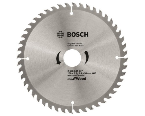 Диск пильний Bosch Eco for Wood 190x2.2x30-48T (2.608.644.377)