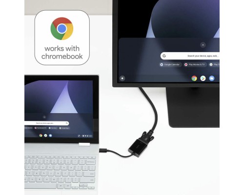 Перехідник USB-C to 2хUSB-C 0.14m (F7U081) Belkin (F2CU037BTBLK)