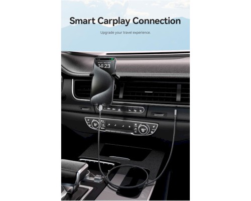 Дата кабель USB-C to USB-C 0.5m USB2.0 60W (20V/3A) angle 90° Gray Aluminum Alloy Vention (TRAHD)