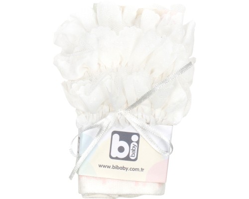 Колготки дитячі Bibaby з рюшем (68154-74G-beige)