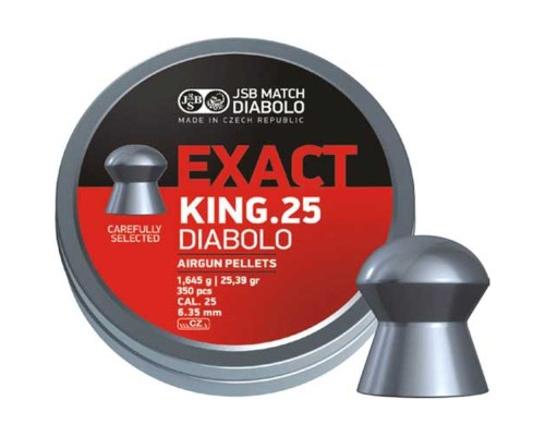Пульки JSB Exact King 6,35 мм 1,645 г 150 шт/уп (546298-150)