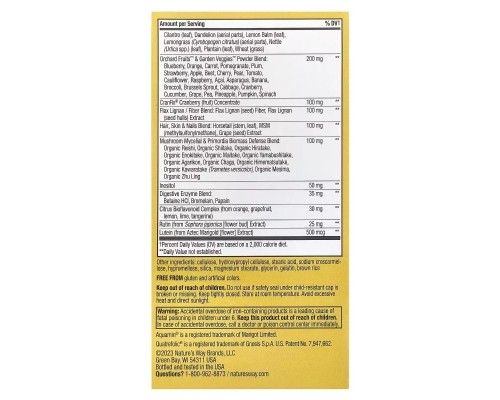 Мультивітамін Nature's Way Мультивітаміни для жінок, Alive! Max3 Potency, Women's Complete Multivitamin (NWY-15543)