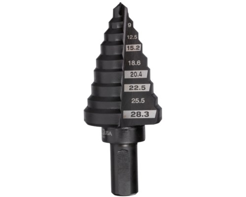 Свердло Milwaukee ступінчасте Step Drill, для електриків PG7-PG21 з кроком 2мм (48899321)