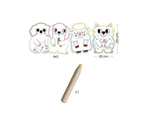 Набір для творчості Djeco Малювання Свійські тварини (DJ00061)