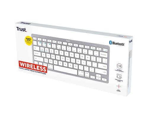 Клавіатура Trust Basics Bluetooth UA White (25486)