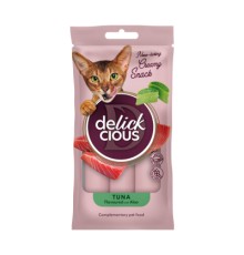 Ласощі для котів Delickcious Тунець з додаванням алое 4 х 15 г (4820269141605)
