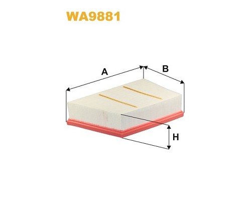 Повітряний фільтр для автомобіля Wixfiltron WA9881