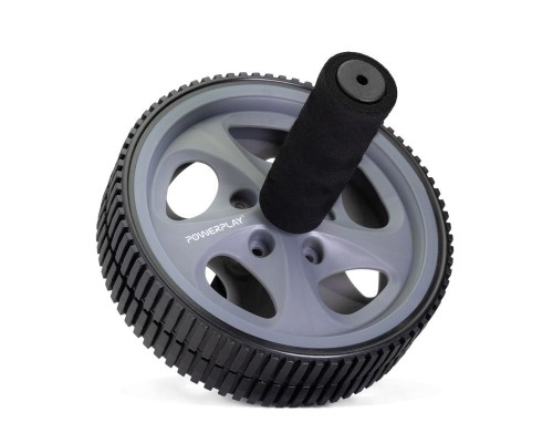 Ролик для преса PowerPlay Exercise Wheel Сірий (PP_4345)