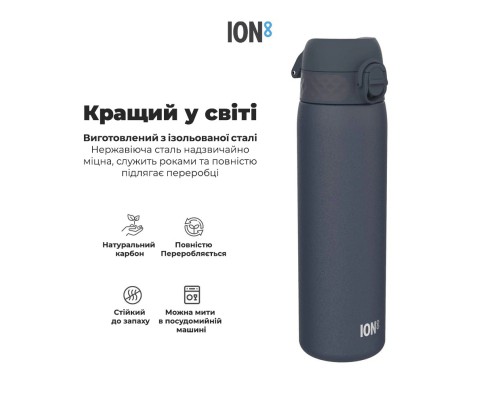 Пляшка для води ION8 OneTouch Vacuum Insulated 920 мл Ash Navy (I8TS1000ANAVY)