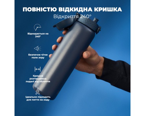 Пляшка для води ION8 OneTouch Vacuum Insulated 920 мл Ash Navy (I8TS1000ANAVY)
