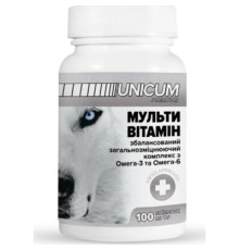 Вітаміни для собак Unicum PREMIUM мультивітамін 100 табл. (4820150201869)