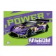 Альбом для малювання Yes А4 12 скоба з перфорацією Sport car (130602)