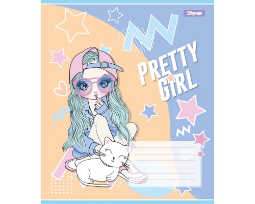 Зошит 1 вересня Pretty girl А5 12 аркушів лінія (767221)