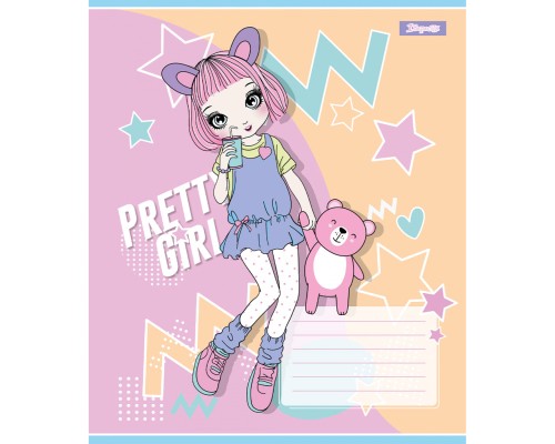 Зошит 1 вересня Pretty girl А5 12 аркушів лінія (767221)