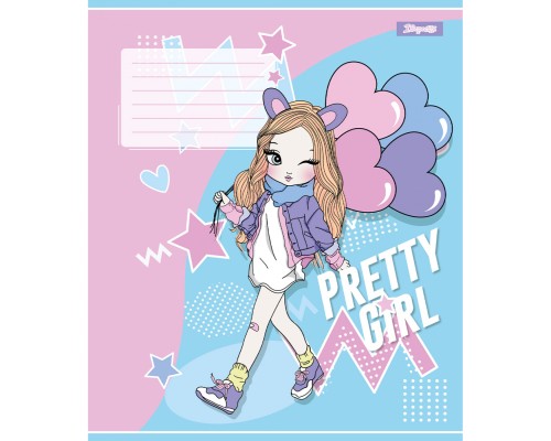 Зошит 1 вересня Pretty girl А5 12 аркушів лінія (767221)