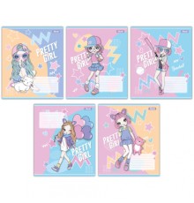 Зошит 1 вересня Pretty girl А5 12 аркушів лінія (767221)