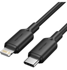Дата кабель USB-C to Lightning 1.0m 3A black Vention (LAKBF)