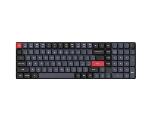 Клавіатура Keychron K17 PRO Gateron MX 2.0 Red White Led QMK Wireless/Bluetooth/USB-А UA Black (K17P-A1-UA)