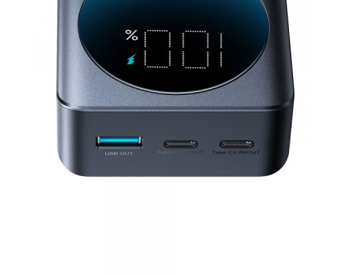 Батарея універсальна JOYROOM 30000mAh 65W PD, QC/3.0, USB-A, 2xUSB-C In/Out, Black (JR-PBF05)