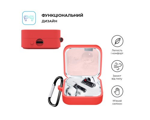Чохол для навушників Armorstandart Hang Case для Nothing Ear (2) Red (ARM75398) Чохол для навушників Armorstandart Hang Case для Nothing Ear (2) Red (ARM75398)