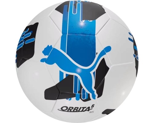 М'яч футбольний Puma Orbita 6 MS 084335-05 білий, синій 5 (4067981495962)