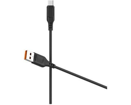 Дата кабель USB 2.0 AM to Micro 5P 1.0m 2.4A silicone black Denmen (DM-D01V-BK)