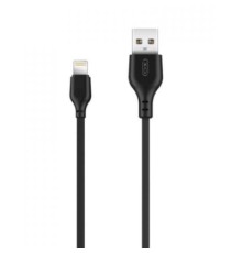 Дата кабель USB 2.0 AM to Lightning 1.0m 2.1A black XO (NB36-L-1-BK)