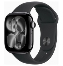 Смарт-годинник Apple Watch Series 11 GPS 42mm Jet Black Aluminium Case with Black Sport Band - S/M (MEQT4RK/A)