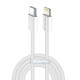 Дата кабель USB-C to Lightning 2.0m PD 27W braided gray ColorWay (CW-CBPDCL068-GR)