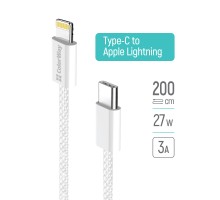 Дата кабель USB-C to Lightning 2.0m PD 27W braided gray ColorWay (CW-CBPDCL068-GR)