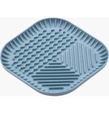 Універсальний посуд для тварин Fiboo Fiboowl килимок для злизування ласощів та їжі, M синій (FIB0221)