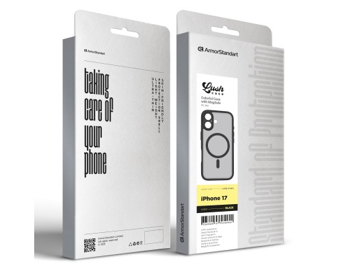 Чохол до мобільного телефона Armorstandart Lush MagCase Apple iPhone 17 Black (ARM87480)