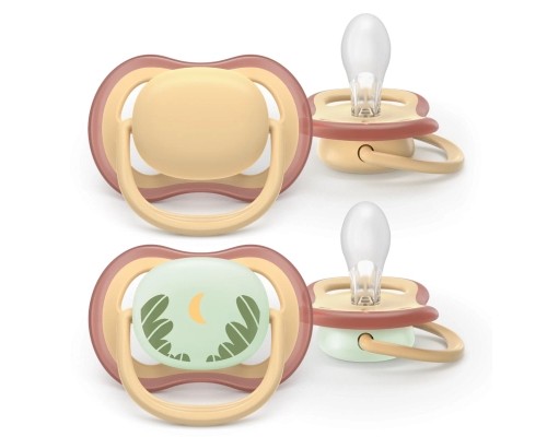 Пустушка Philips AVENT Ultra Air 0-6 місяців 2 шт нейтральна, день/ніч (SCF087/09)