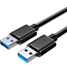 Дата кабель USB 3.0 AM/AM 2.0m 5Gbps black Essager (EXCAA-YTD01)