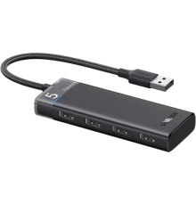 Концентратор Ugreen USB 3.0 to 4xUSB 3.2 Gen1 CM653 black (15548)