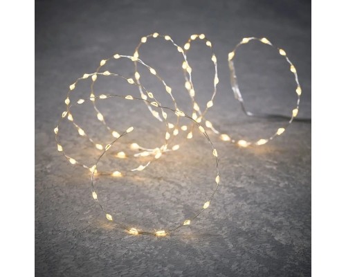 Гірлянда Luca Lighting струна, 1,74 м, теплий білий, 90 LED, таймер (8718861853278)