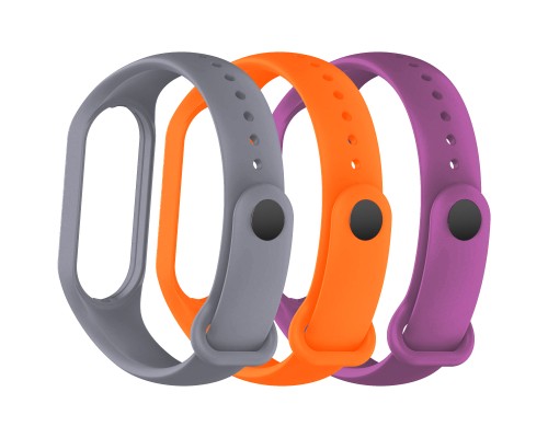 Ремінець до фітнес браслета Armorstandart комплект 3шт Xiaomi Mi Band 4/3 Beat (ARM87029)