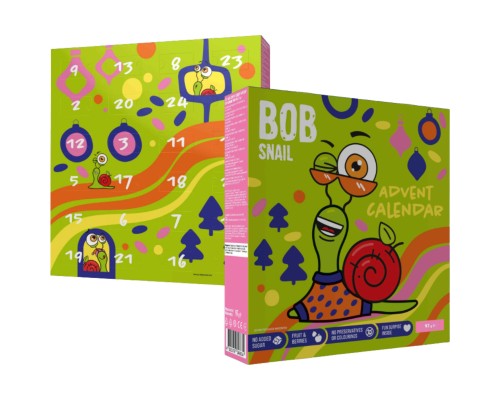 Цукерка Bob Snail Адвент-календар Диско з іграшками та стікерами 135 г (4820219347040)