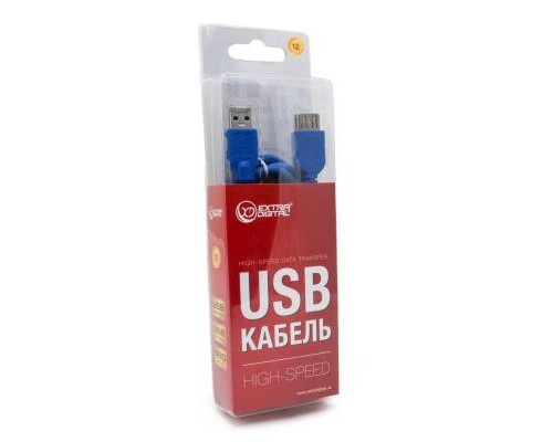 Дата кабель USB 3.0 AM-AF 1.5m 28 AWG, Super Speed Extradigital (KBU1632) Дата кабель USB 3.0 AM-AF 1.5m 28 AWG, Super Speed Extradigital (KBU1632)