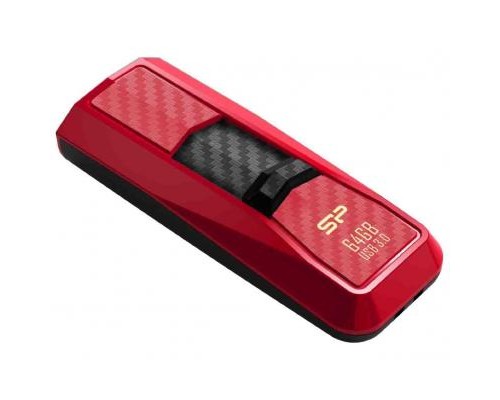 USB флеш накопичувач Silicon Power 64Gb Blaze B50 Red USB 3.0 (SP064GBUF3B50V1R) 