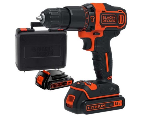 Шуруповерт Black&Decker BDCHD18KB