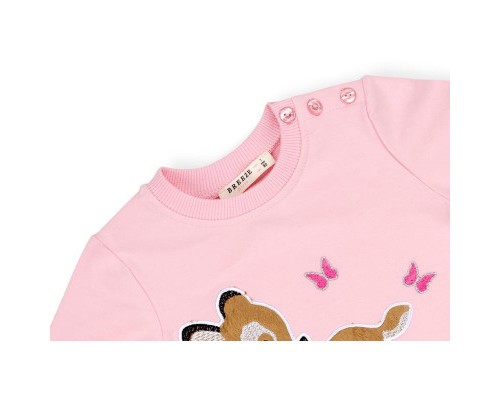 Набір дитячого одягу Breeze с олененком (11449-80G-pink)