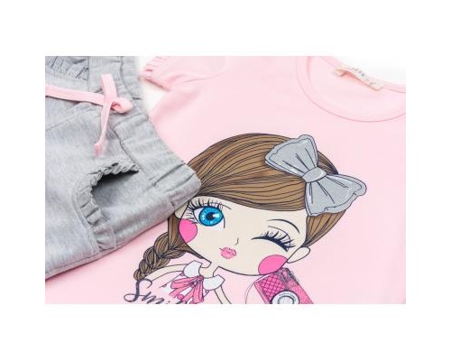Набір дитячого одягу Breeze з дівчинкою (12485-86G-pink)